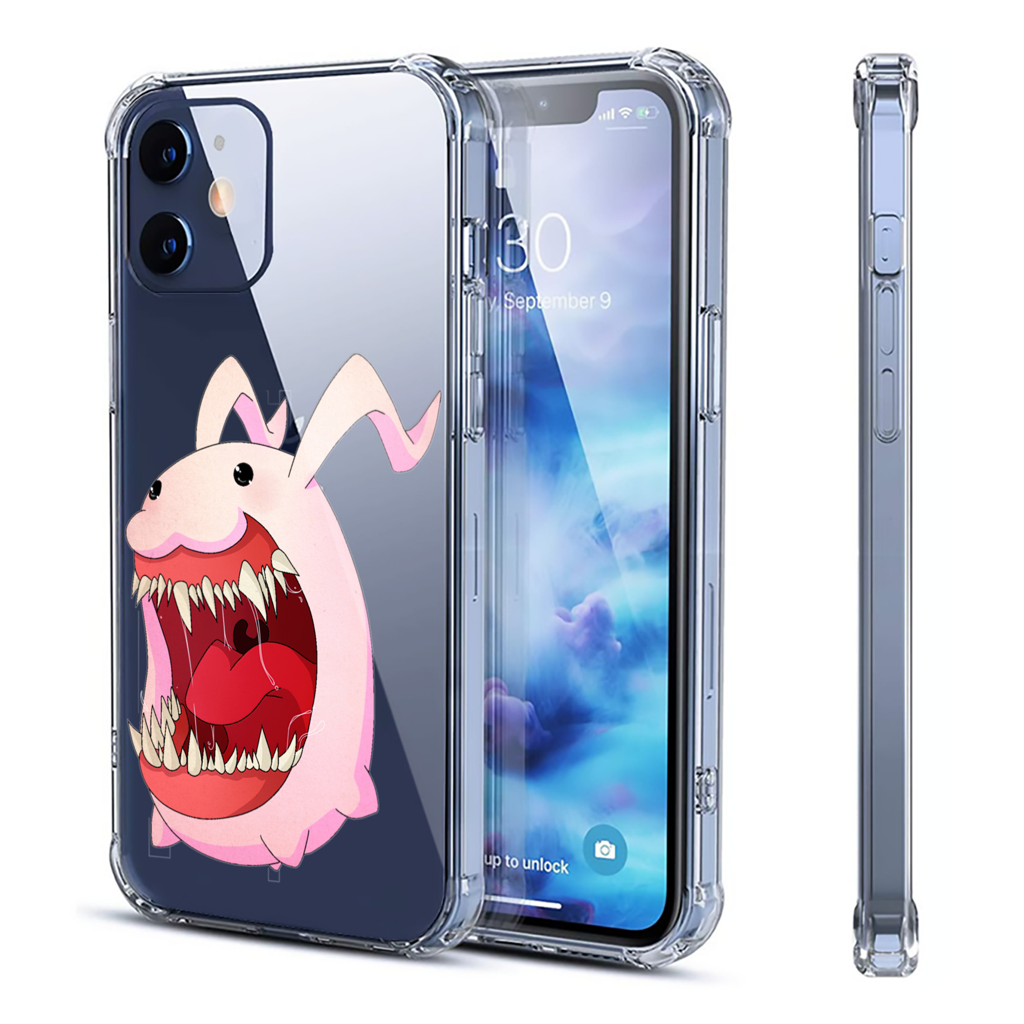 （画像用） Digimon デジタルモンスター/デジモン 【iPhone 12シリーズ対応】透明スマホケース（クリアソフトケース）
